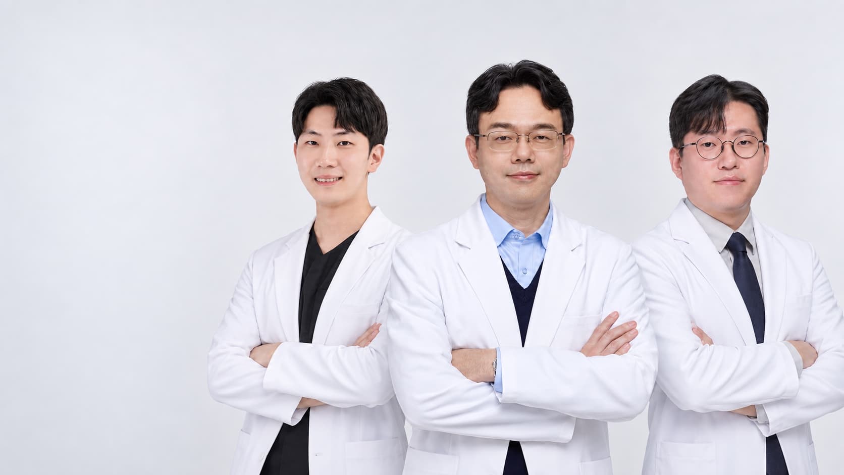 세종 바른한의원 의료진 — 김대환 대표원장, 조하영 진료원장, 차승주 진료원장